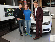 Schauspieler Adrian Can, Norman Bücher, Gregor Teicher (Moderator Sky Sport News HD)  ©alle Fotos: Sigi Jantz/ PicOneAgency für Audi 